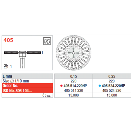 DISCHI 405.514.220 DIAM.HP