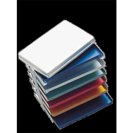 VASSOIO ALLUMINIO BLU Q16 284x183