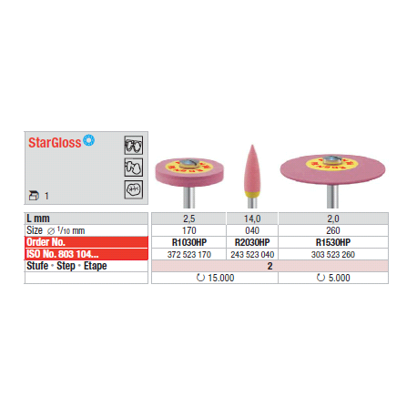 ABRASIVI R2030HP.104.040 STARGLOSS