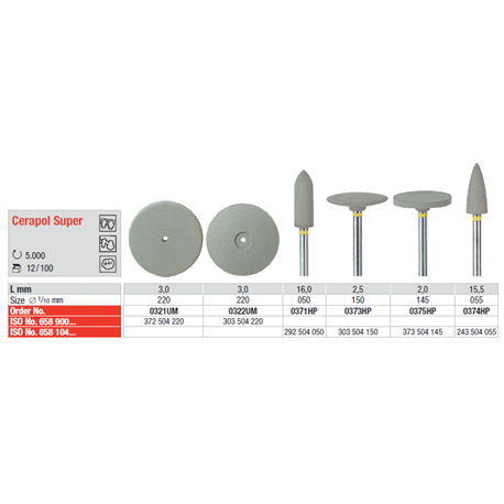 ABRASIVI 0374 CERAPOL pz.12