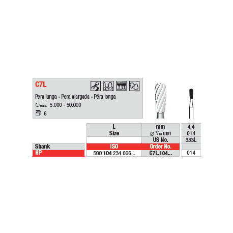 FRESE TUNG.C7L.104.014 Pz.6