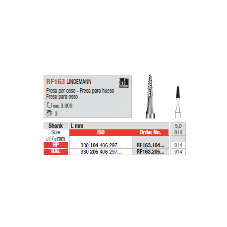 FRESE ACCIAIO RF163.104.014 PZ3