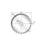 FRESA DIAM.NORMALE 0,30x63 mm. R0190050 