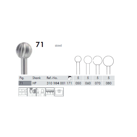 FRESE ACCIAIO 71.104.050 Pz.5