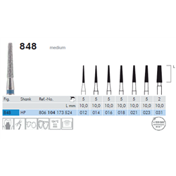 FRESE DIAMANTATE 848.104.018 Pz.5
