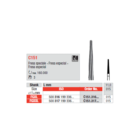 FRESE TUNG.C151.317.015  Pz.3