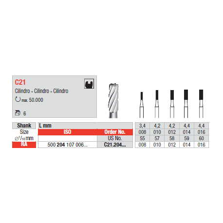 FRESE TUNG.C21.204.016PZ. 6
