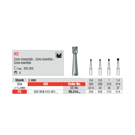 FRESE TUNG.H2.314.010 Pz.5