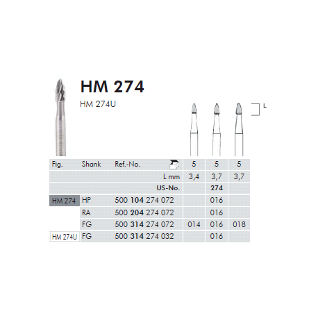 FRESE TUNG.HM274.104.016 Pz.1