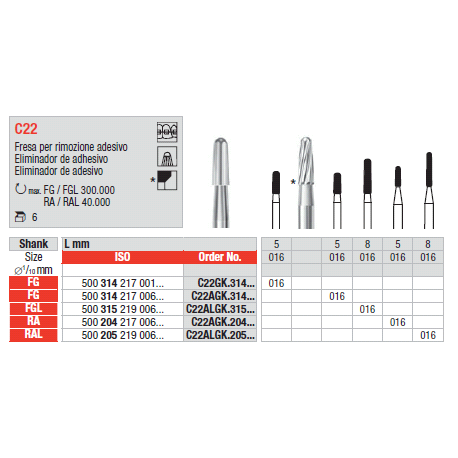 FRESE C22ALGK.315.016 PZ 6 FG