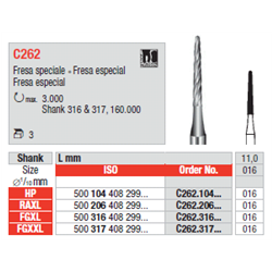 FRESE TUNG.C262.316.016 Pz.3