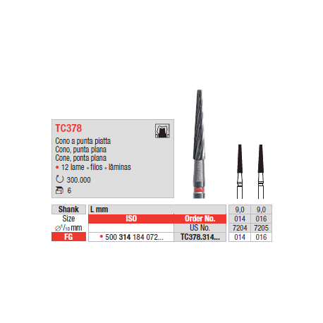 FRESE TUNG.TC378.314.016 Pz.6