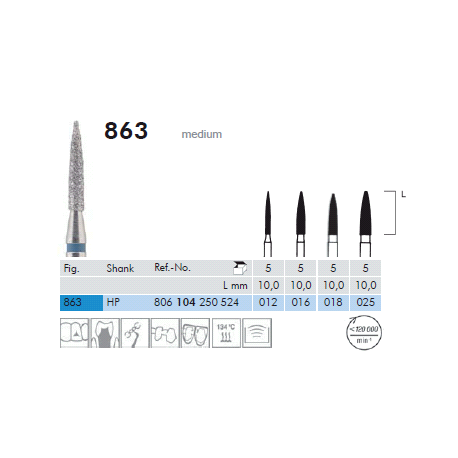 PUNTE DIAM.863.104.025 Pz.5