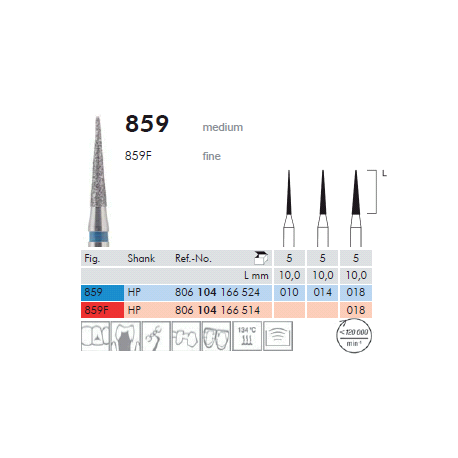 PUNTE DIAM.859.104.014 pz.5