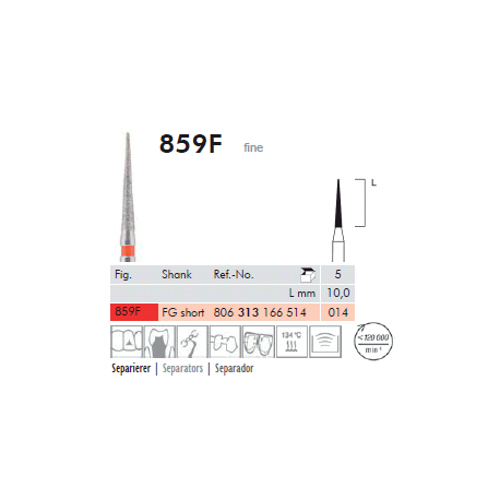 PUNTE DIAM.859F.104.018 pz.5