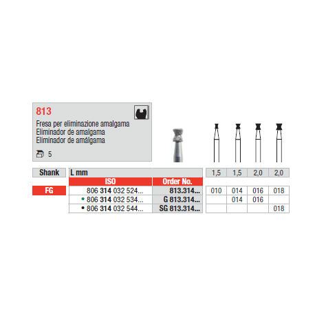 STRUM.813.314.014 STANDARD FG 5pz