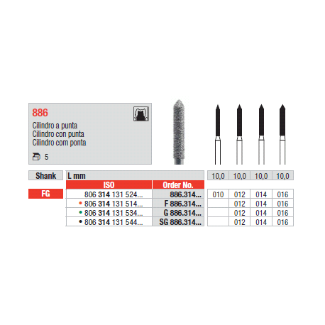 STRUM.886.314.014 STANDARD FG 5pz       