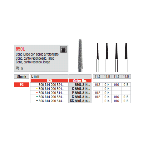 STRUM.850L.314.016 AN.NERO FG 5pz      