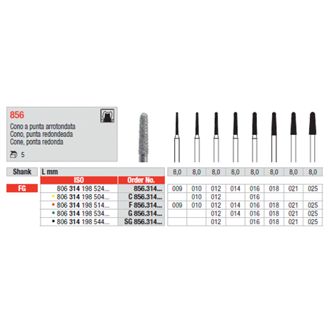 STRUM.856.314.016 AN.ROSSO FG 5pz 
