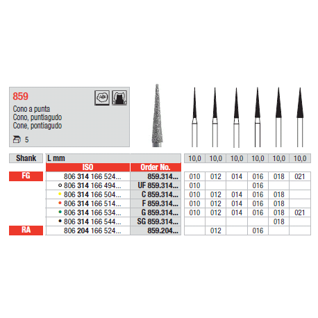 STRUM.859.314.010 AN.ROSSO FG 5PZ