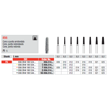 STRUM.856.314.025 AN.ROSSO FG 5pz    