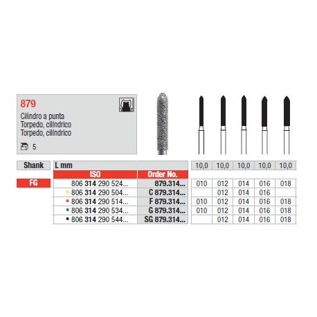 STRUM.879.314.014 AN.VERDE FG  5PZ