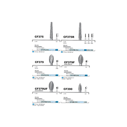 FRESE D+Z CF375R.314.014 TUNGSTENO 5pz