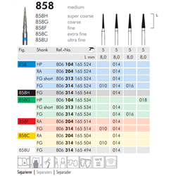 FRESE DIAMANTATE 858G.314.016 Pz.5