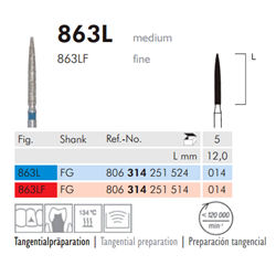 PUNTE DIAM.863L.314.014 Pz.5