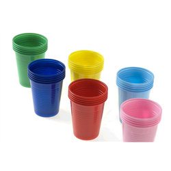 BICCHIERI IN PLASTICA BLU cc.200        