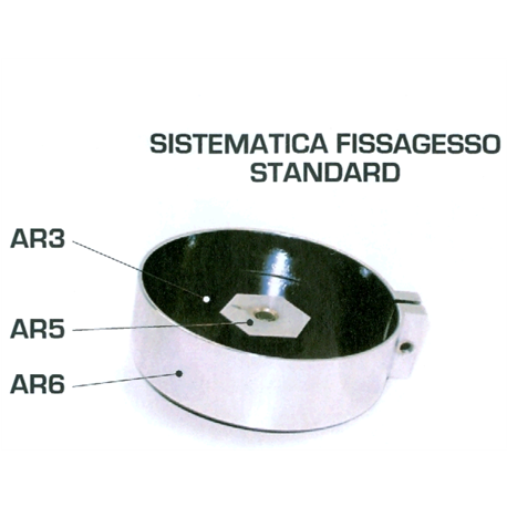 AR3 PIATTO A FISSAGGIO GESSO