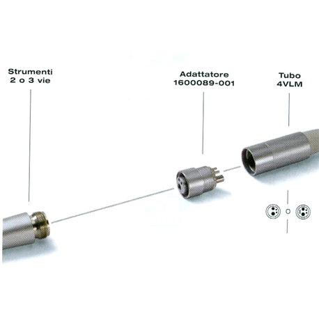 ADATTATORE PER TUBI 4 VIE/USCITE
