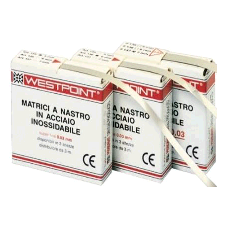 MATRICI WESTPOINT NASTRO INOX 0,05 FINE 6mm 3mt