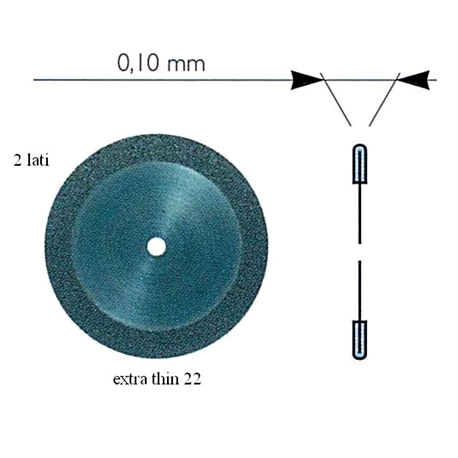 EXTRA-THIN  DISCO DIAM.22 mm.
