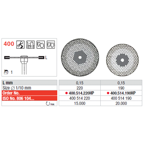 DISCHI 400.514.220 DIAM.HP