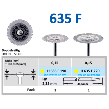 DISCHI HORICO 635F.104.220