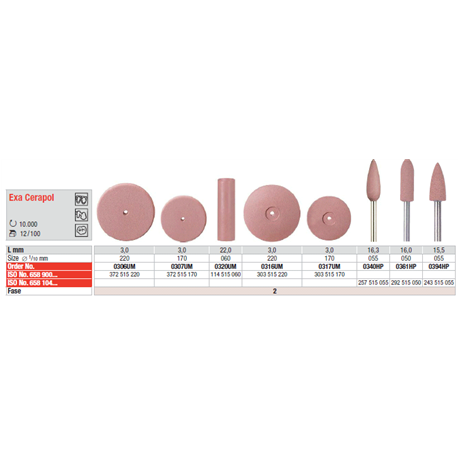 ABRASIVI 0306 pz.100 ROSA