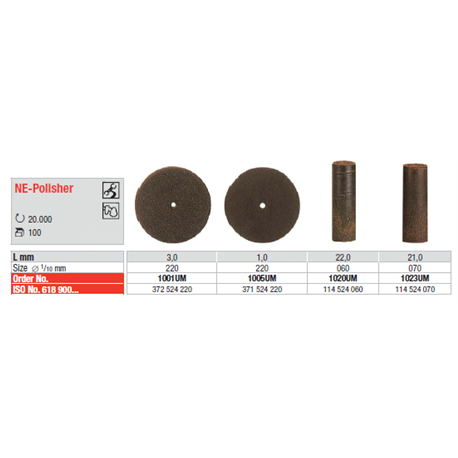 ABRASIVI 1020 NE/NP POLISHER PZ. 100