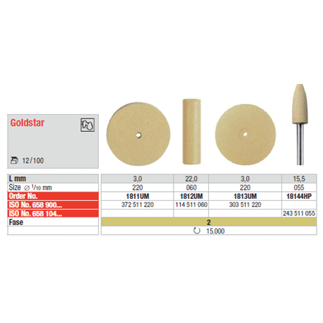 ABRASIVI 1811 pz.100 GIALLI