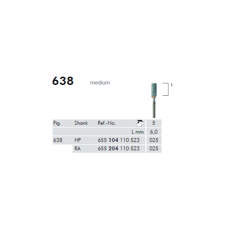ABRASIVI VERDI D638G.104.025 Pz.2