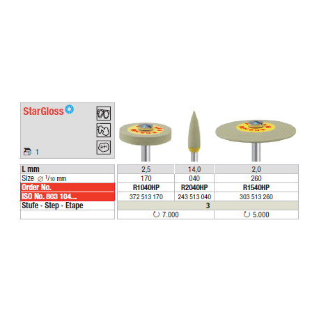 ABRASIVI R2040HP.104.040 STARGLOSS