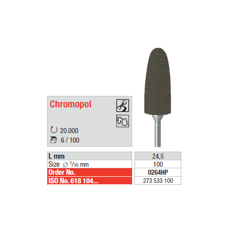 ABRASIVI 0264 CHROMOPOL pz.6