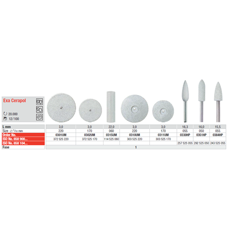 ABRASIVI 0311 pz.12 GRIGI