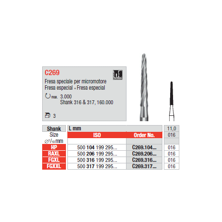 FRESE TUNG.C269.104.016 Pz.3