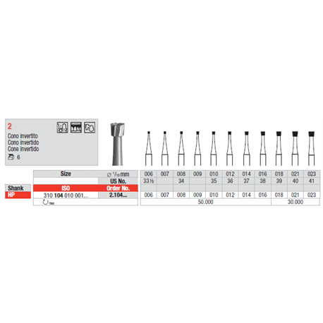 FRESE ACCIAIO 2.104.018 Pz.6