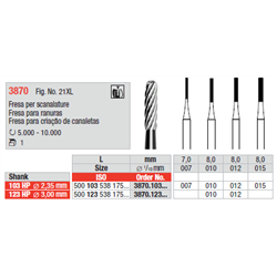 FRESE 3870.010 X SCANALATURA