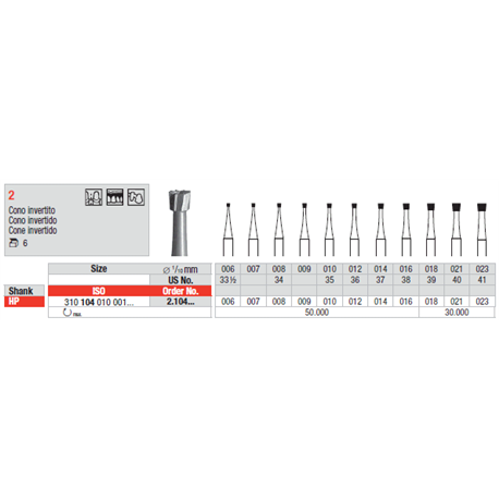 FRESE ACCIAIO 2.104.008 Pz.6