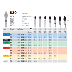 FRESE DIAMANTATE 830F.104.023 Pz.5
