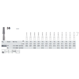 FRESE ACCIAIO 38.104.010 Pz.10