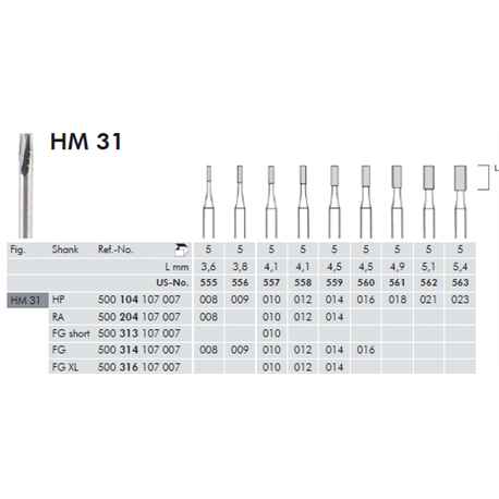 FRESE TUNG.HM31.104.010 pz.5